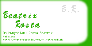 beatrix rosta business card